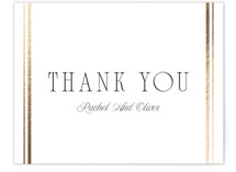 Foil-Pressed Flat Wedding Thank You Cards
