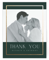 Foil-Pressed Flat Wedding Thank You Cards