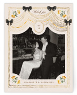 Foil-Pressed Wedding Thank You Cards