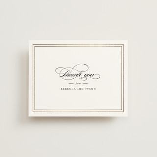 Eloquence Foil-Pressed Wedding Thank You Cards