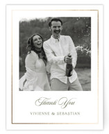 Country Elegance Foil-Pressed Wedding Thank You Cards