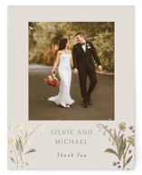 Parisian Garden Foil-Pressed Wedding Thank You Cards