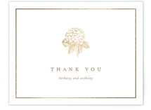 Foil-Pressed Flat Wedding Thank You Cards
