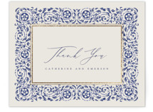 Foil-Pressed Flat Wedding Thank You Cards