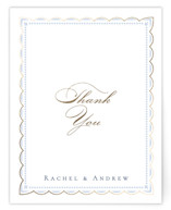Foil-Pressed Flat Wedding Thank You Cards