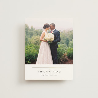 sophisticate Foil-Pressed Wedding Thank You Cards