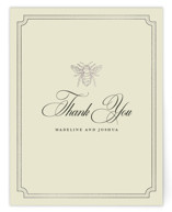 Honeybee Foil-Pressed Wedding Thank You Cards
