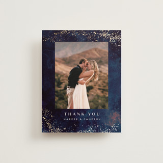 oponki Foil-Pressed Wedding Thank You Cards