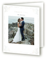Foil Frame Gloss-Press® Wedding Thank You Cards