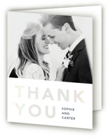 Bolden Gloss-Press® Wedding Thank You Cards