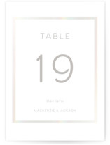 soft tones Gloss-Press® Table Numbers