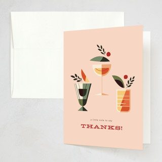 Mid Mod Party Thank You Cards