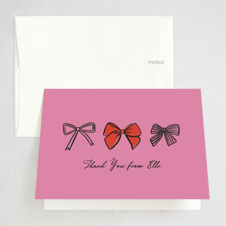 Simple Bow Thank You Cards