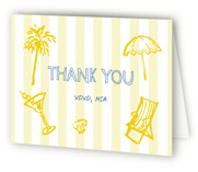 beach icon Thank You Cards