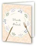 Birthday Brunch Table Thank You Cards