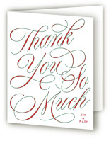 Festive Outlines Thank You Cards