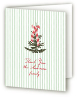 Striped Holiday Thank You Cards