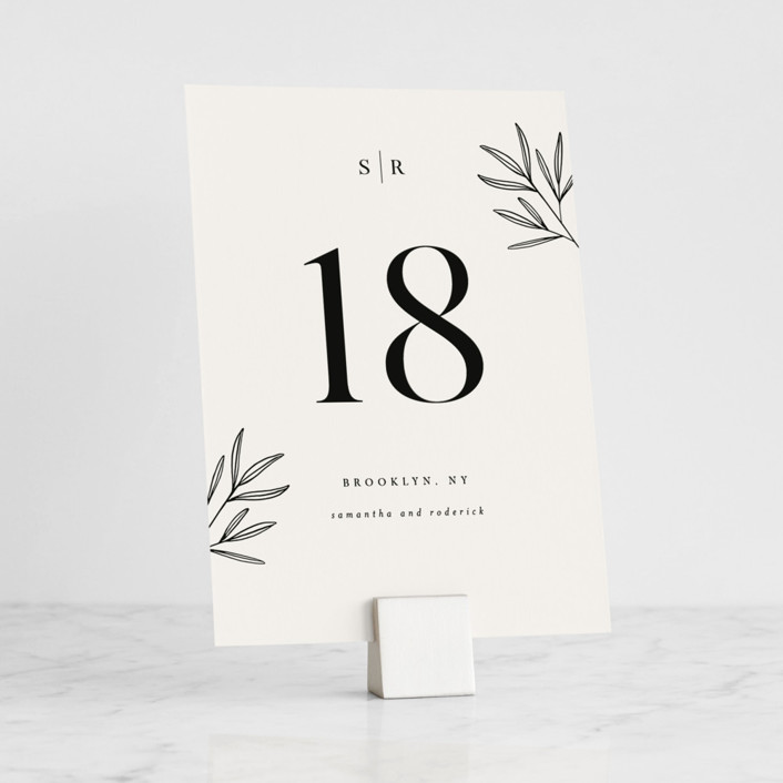 Brushed Silver Cube Place Card Holders by Minted Minted