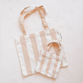 striped mommy + me tote Tote Bag