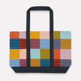 Checkered Canvas Tote - Mosaic Tote Bag