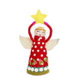 Angel Tree Topper - Joy Red Tree Toppers