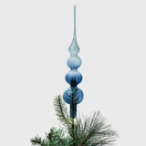 Glass bubble tree topper, navy and grey Tree Toppers