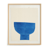 Ceramic Bowl Still Life Block Print Textile Art