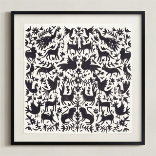 Otomi Folk - Ink Block Print Textile Art