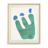 Summer in Bloom Block Print Textile Art