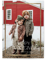 classic framed Foil-Pressed Thanksgiving Cards