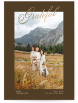 Contemporary gratitude Foil-Pressed Thanksgiving Cards