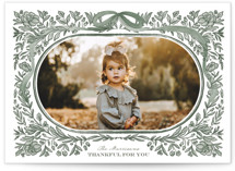 Autumn Greenery Frame Thanksgiving Cards