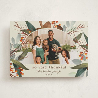 Autumn Botanical Frame Thanksgiving Cards