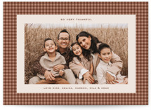 Thankful Gingham Thanksgiving Cards