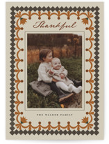 Vintage folk border Thanksgiving Cards