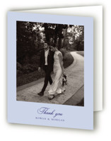 Blooming Crest Folded Wedding Thank You Cards