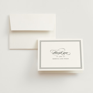 Eloquence Folded Wedding Thank You Cards