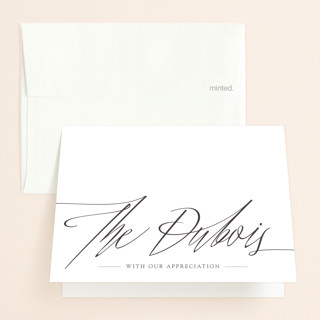 Opulence Folded Wedding Thank You Cards