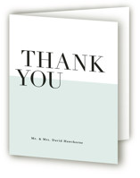 Folded Wedding Thank You Cards