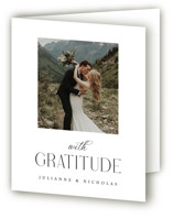 Bold Elegance Folded Wedding Thank You Cards