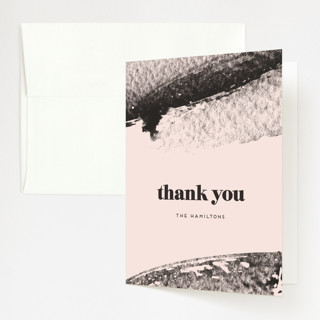 Vignette Folded Wedding Thank You Cards