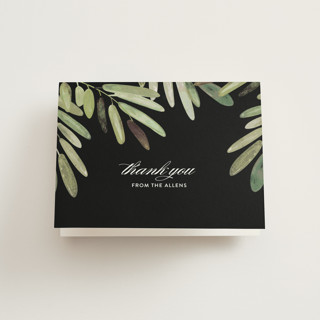 Parting Branches Folded Wedding Thank You Cards