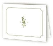 Simply Elegant Folded Wedding Thank You Cards