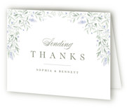 Delicate Vines Folded Wedding Thank You Cards
