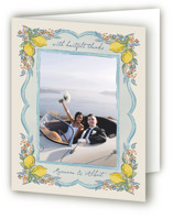 Amalfi Coast Wedding Folded Wedding Thank You Cards