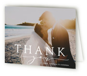 Folded Wedding Thank You Cards