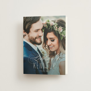 Ombre Folded Wedding Thank You Cards