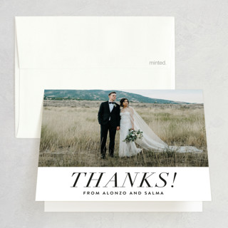 Bad Dancing Folded Wedding Thank You Cards
