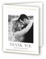 Fineline Foil-Pressed Folded Wedding Thank You Cards