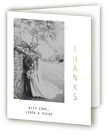 A Place to Remember Foil-Pressed Folded Wedding Thank You Cards
